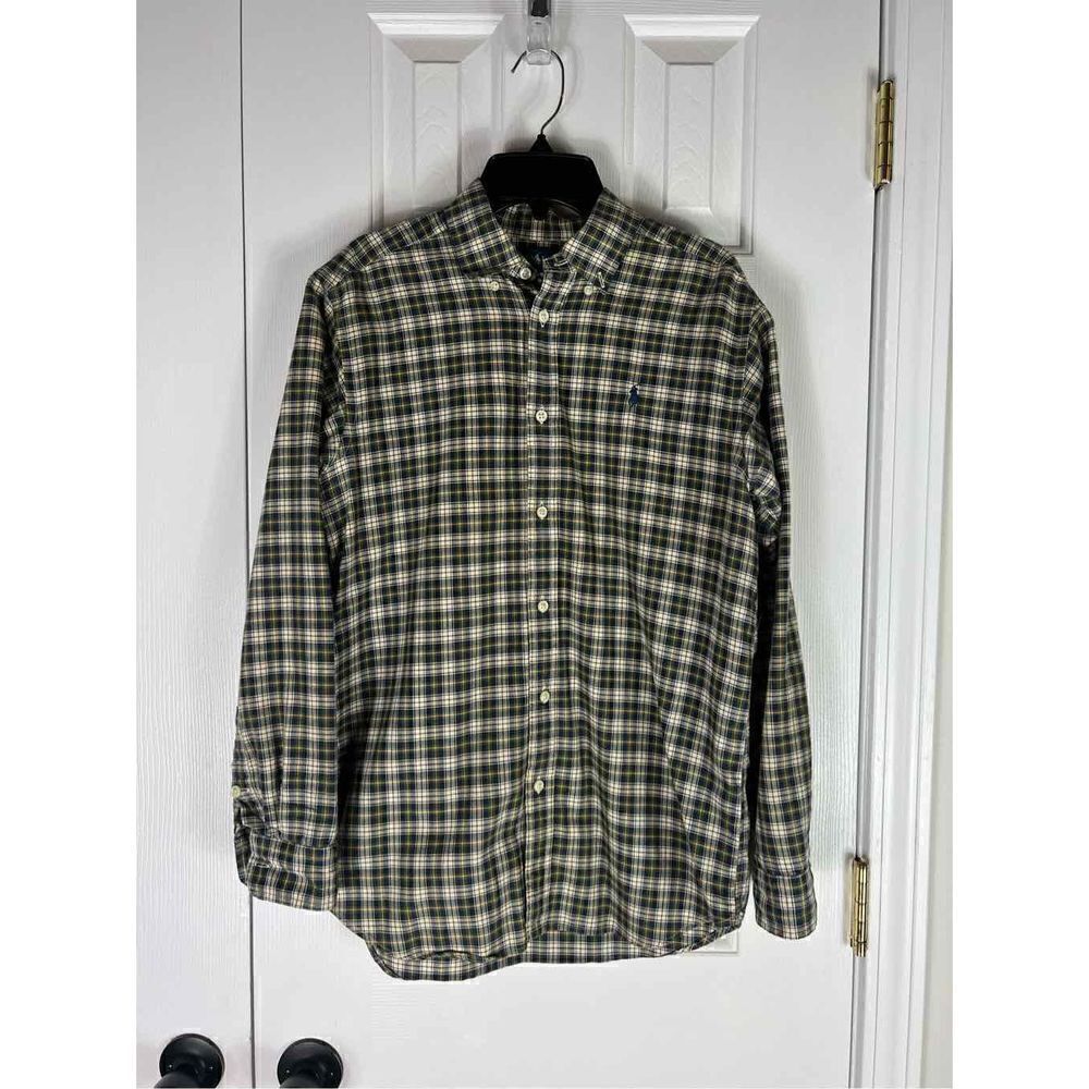 Ralph Lauren Childs Plaid Button Down Shirt L 14/16